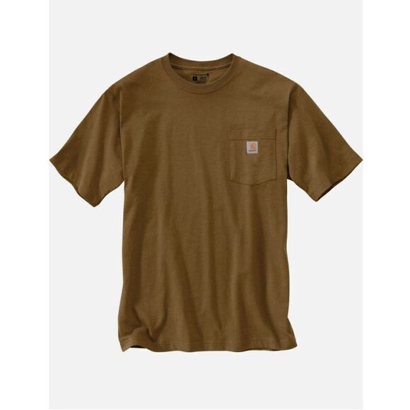 Carhartt Loose Fit Heavyweight
Pocket Logo T-Shirt Short Sleeve Brown Men’s L - Picture 2 of 7